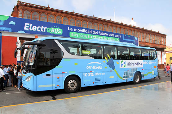 Hidrandina y Engie pondrán en circulación primer bus eléctrico para ofrecer recorridos gratuitos a la población.